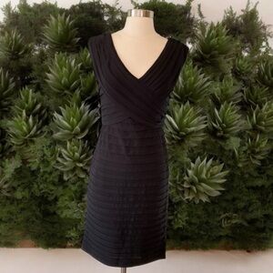 Bandage Bodycon Pleated Sheath Midi Dress By Xscape